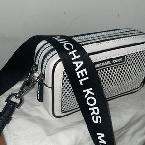 Michael Kors Black & White Crossbody Bag